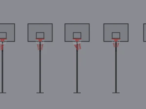 basketball backboard 3D Model
