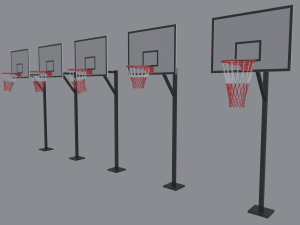 basketball backboard 3D मॉडल