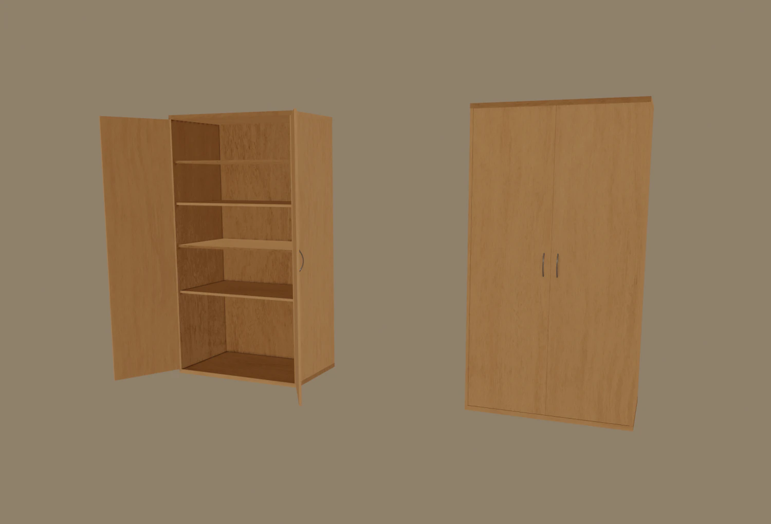 credenza Modello 3D .c4d .max .obj .3ds .fbx .stl .blend 