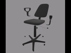 cadeira de escrit&oacute;rio Modelo 3D