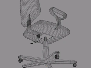 cadeira de escrit&oacute;rio Modelo 3D