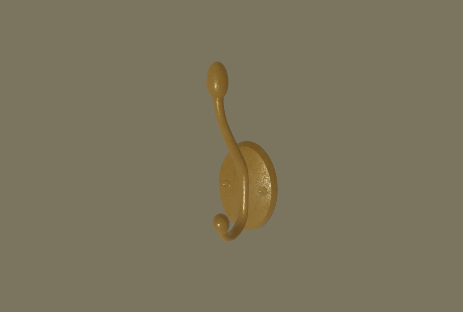 coat hook 3D Model .c4d .max .obj .3ds .fbx .stl .blend
