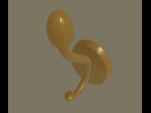 coat hook Modelo 3D