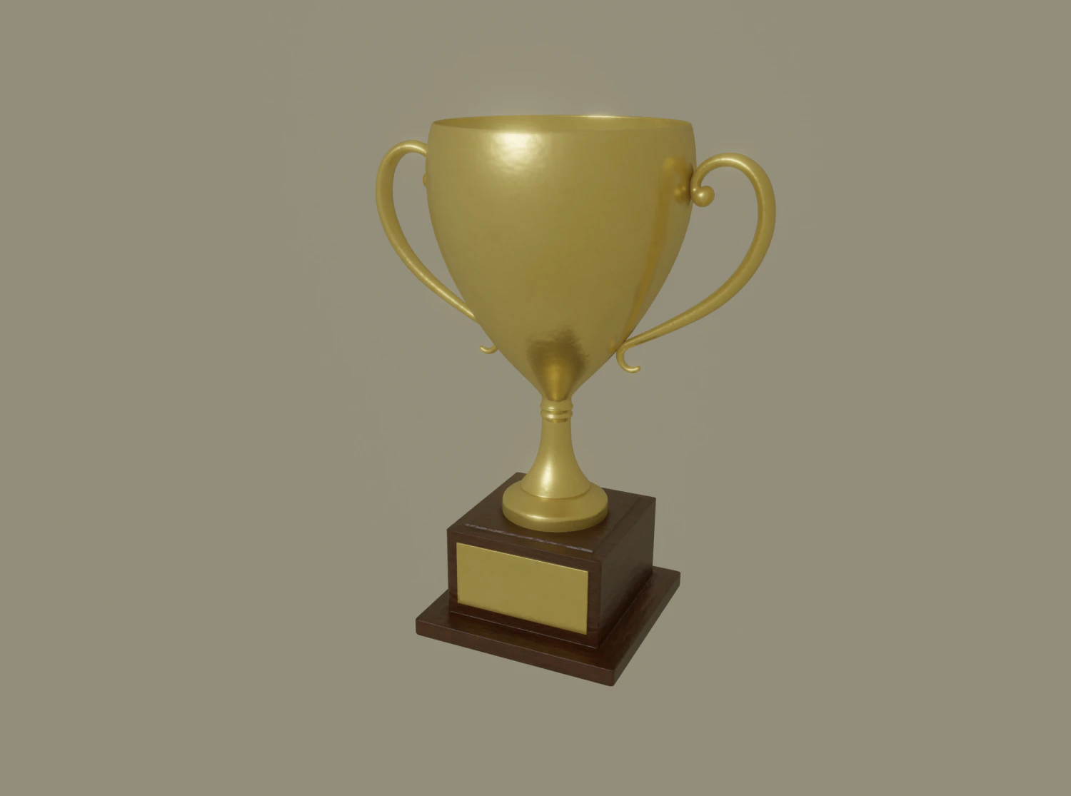 golden trophy 3D Model .c4d .max .obj .3ds .fbx .stl .blend 