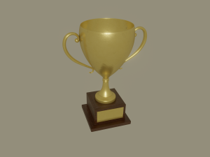 golden trophy Modèle 3D