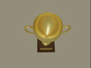 golden trophy Modèle 3D