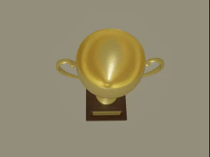 golden trophy 3D Model