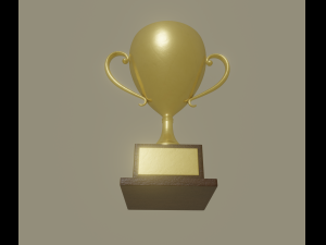 golden trophy Modèle 3D