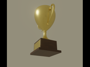 golden trophy Modèle 3D