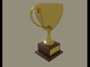 golden trophy Modèle 3D