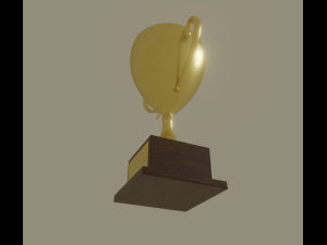 golden trophy Modèle 3D