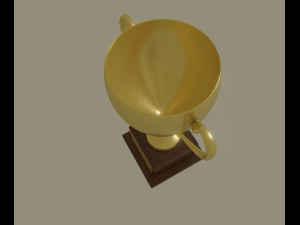 golden trophy Modèle 3D