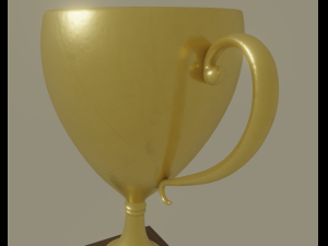 golden trophy Modèle 3D