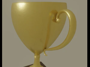 golden trophy 3D Model