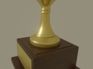 golden trophy Modèle 3D