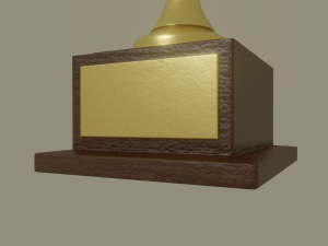golden trophy Modèle 3D