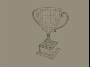 golden trophy Modèle 3D