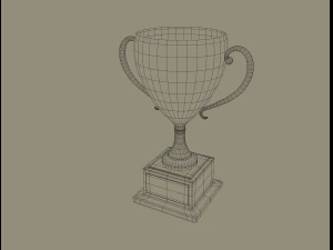 golden trophy 3D Model