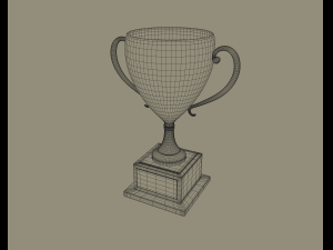 golden trophy Modèle 3D