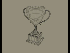 golden trophy 3D Model