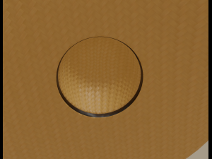straw sun hat 3D Model