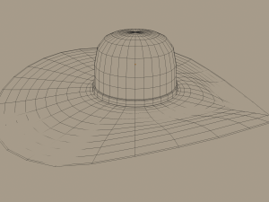 straw sun hat 3D Model