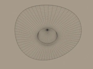 straw sun hat 3D Model
