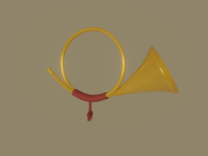 post horn 3Dモデル