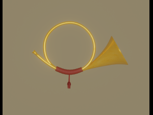 post horn 3D Model