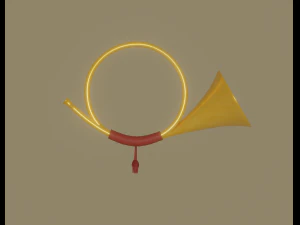 post horn 3D Model