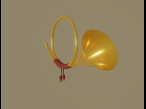post horn 3D Model