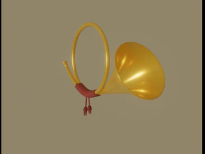 post horn 3D Model