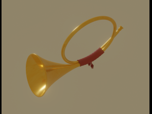 post horn 3D Model