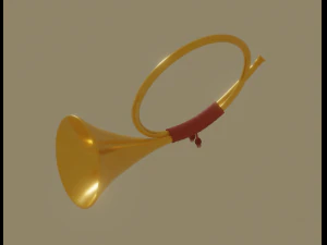 post horn 3D Model