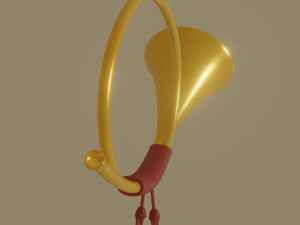 post horn 3D Model
