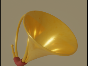 post horn 3D Model