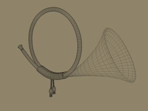 post horn 3D Model