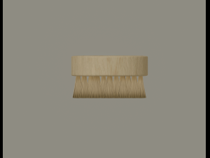 wooden scrub brush Modèle 3D