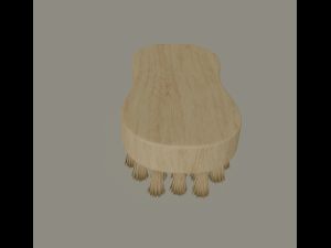wooden scrub brush Modèle 3D