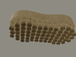 wooden scrub brush Modèle 3D