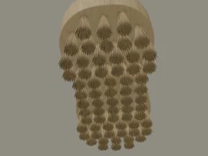 wooden scrub brush 3D Model