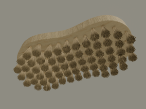 wooden scrub brush Modèle 3D