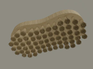 wooden scrub brush 3D Model
