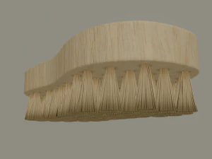 wooden scrub brush 3D Model