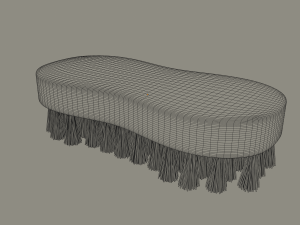 wooden scrub brush Modèle 3D