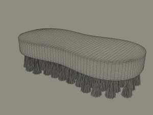 wooden scrub brush 3D Model