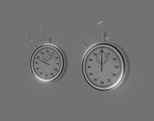 stopwatch 3D Model .c4d .max .obj .3ds .fbx .stl .blend 