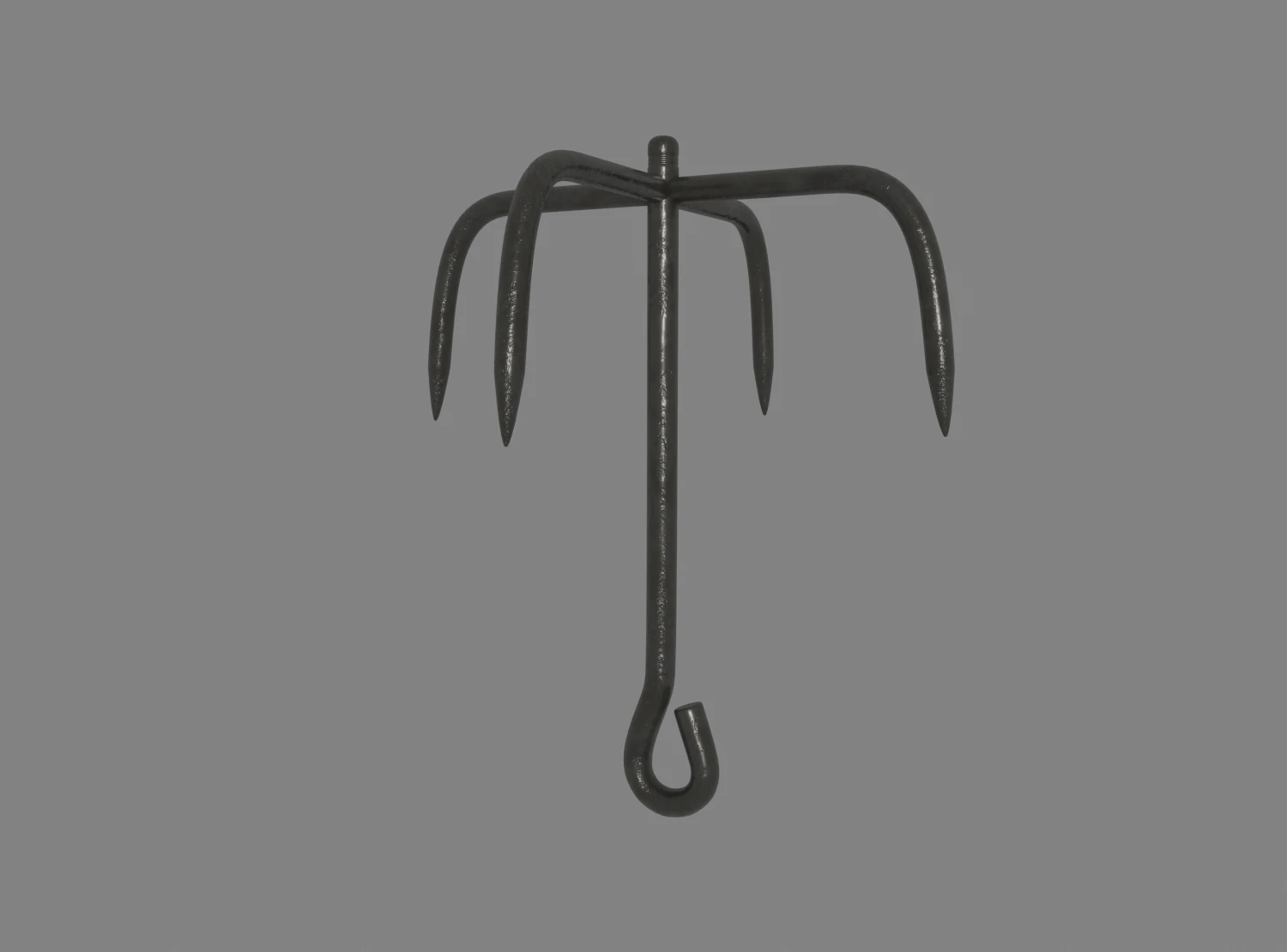grappling hook 3D Model .c4d .max .obj .3ds .fbx .stl .blend 