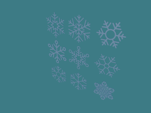 9 snowflakes 3D Модель