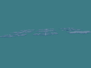 9 snowflakes 3D Модель